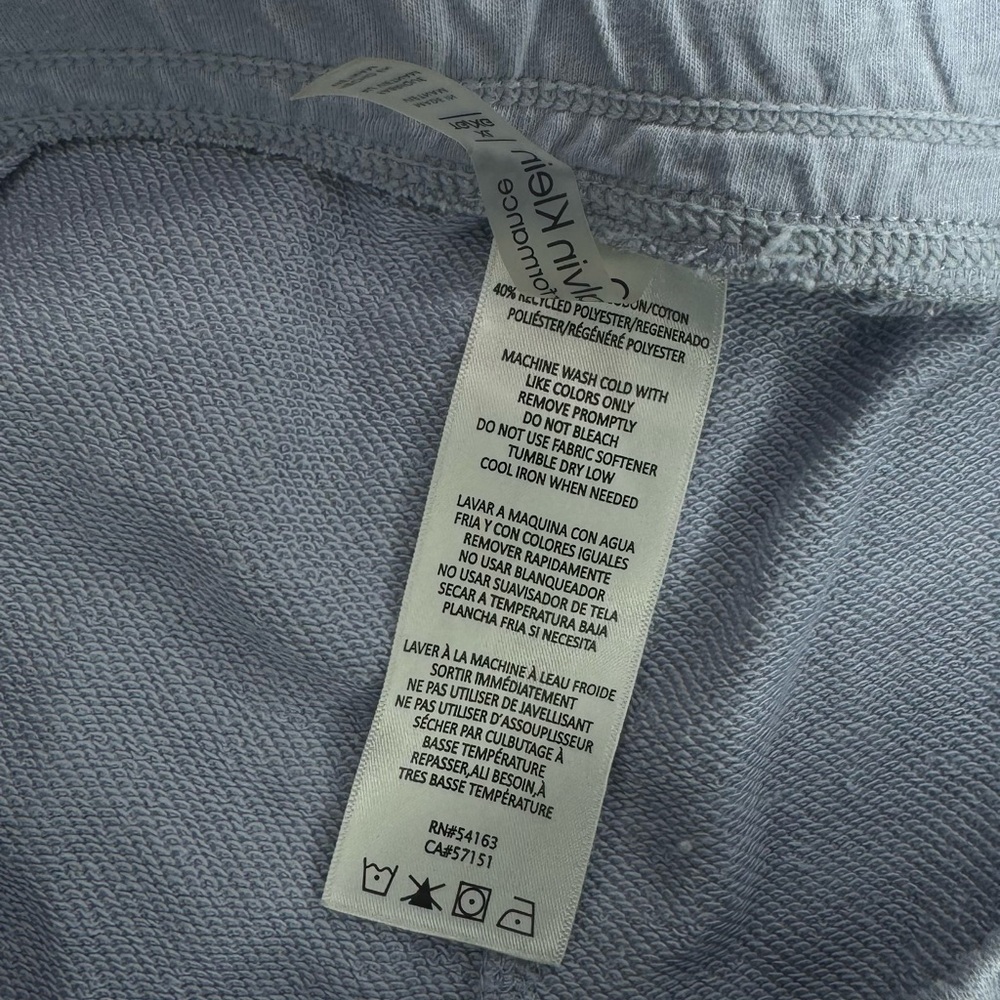 Calvin Klein Performance Women’s Shorts Color: Polar (light blue) - Picture 8 of 10